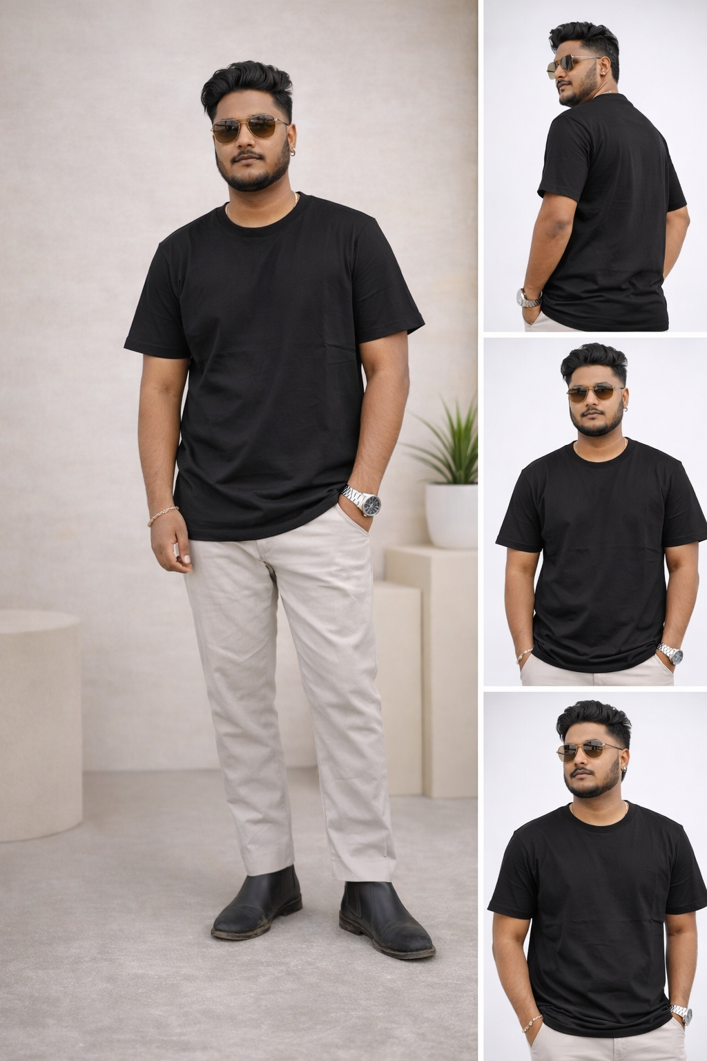 Premium Cotton Black T-Shirt